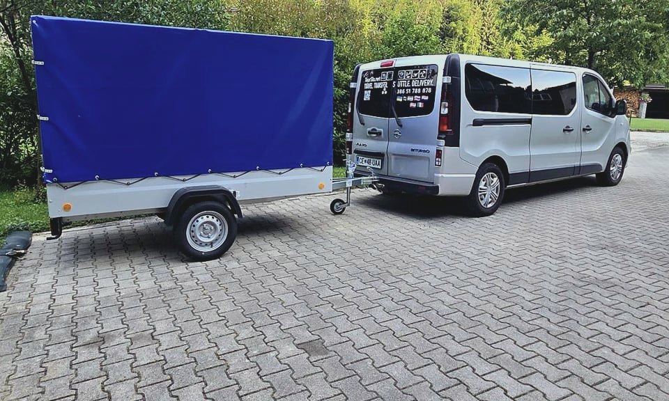 Prikolica 2,35 × 1,25 × 1,5 m za Opel Vivaro